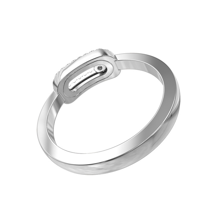 Кольцо из белого золота c бриллиантами