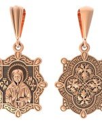 Образок из золота 585 пробы