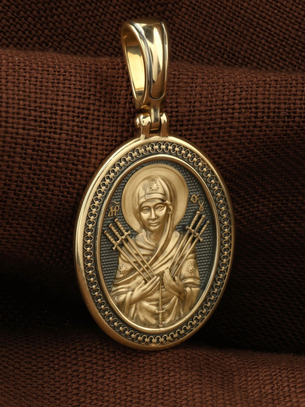 Образок из лимонного золота