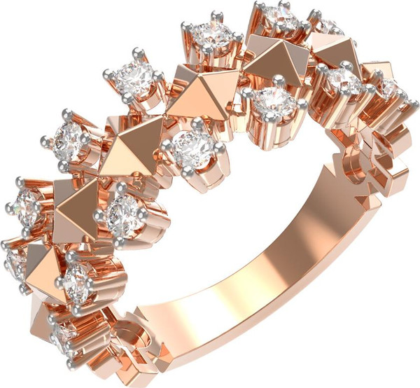 Кольцо из золота c бриллиантами