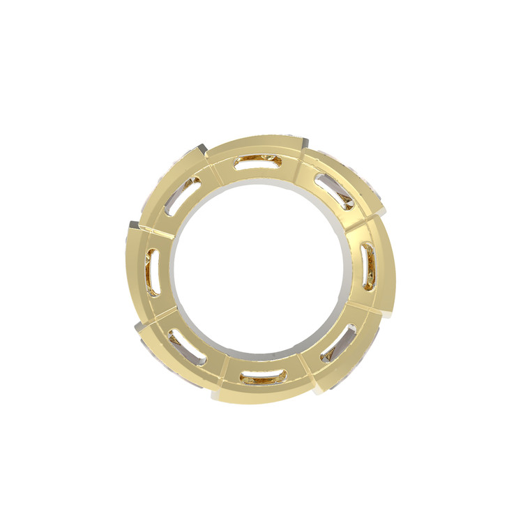 Подвеска из лимонного золота c бриллиантами и перламутром