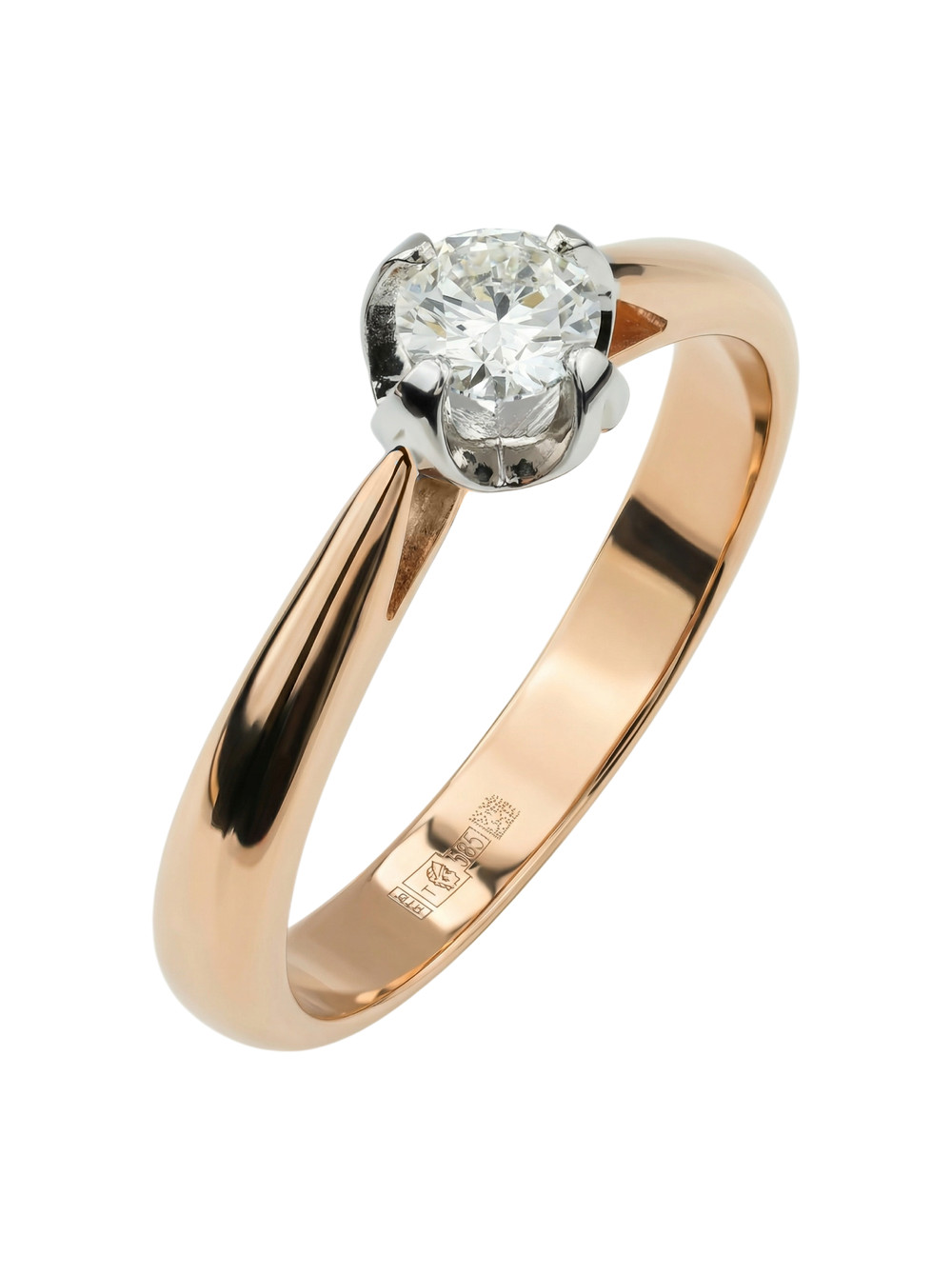 Кольцо из золота c бриллиантами