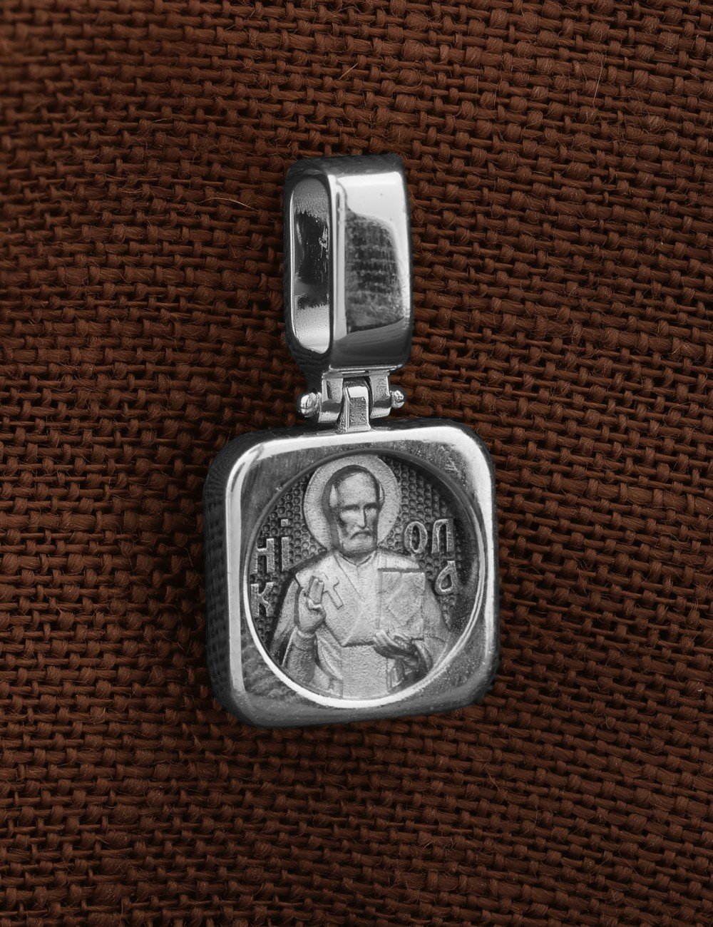 Образок из белого золота 585 пробы