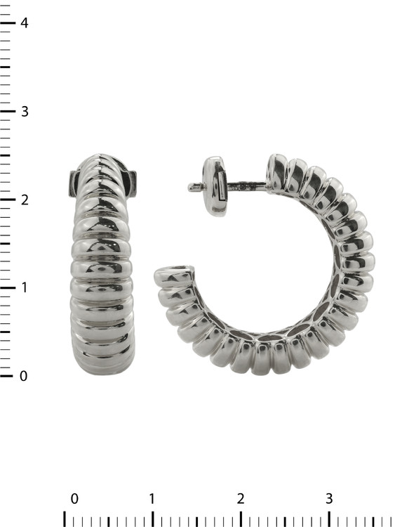 Серьги из белого золота