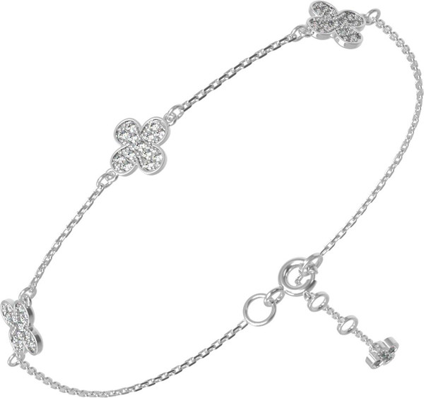 Браслет из белого золота c бриллиантами