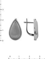 Серьги из белого золота 585 пробы