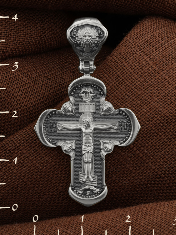 Крест из белого золота