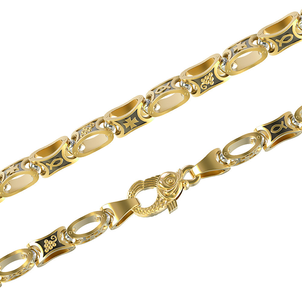 Цепь из лимонного золота