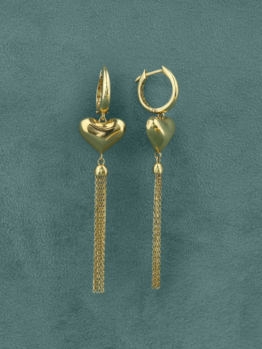 Серьги из лимонного золота