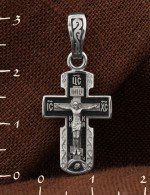 Крест из белого золота 585 пробы