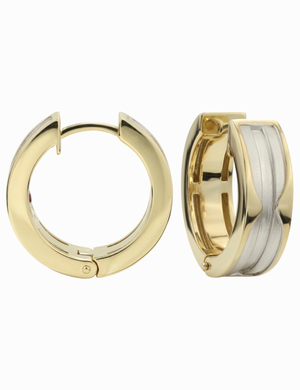 Серьги из лимонного золота c рубином