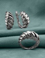 Серьги из белого золота 585 пробы