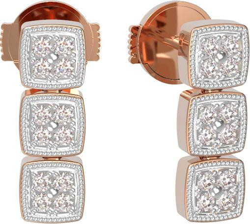 Серьги из золота c бриллиантами