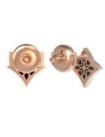 Серьги из золота 585 пробы c ониксом