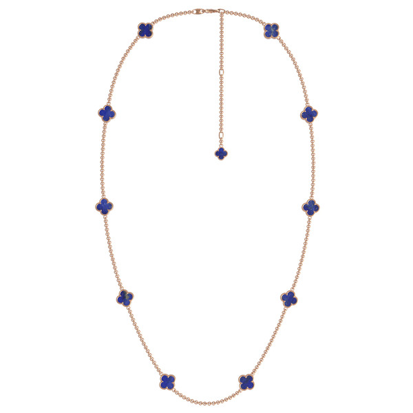 Колье из золота c лазуритом