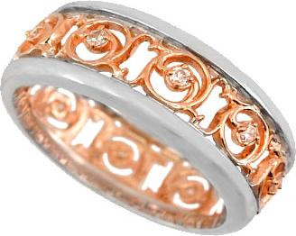 Кольцо из золота c фианитом