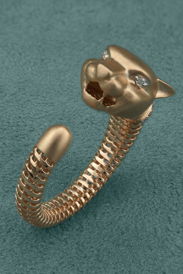 Кольцо из золота 585 пробы c бриллиантами