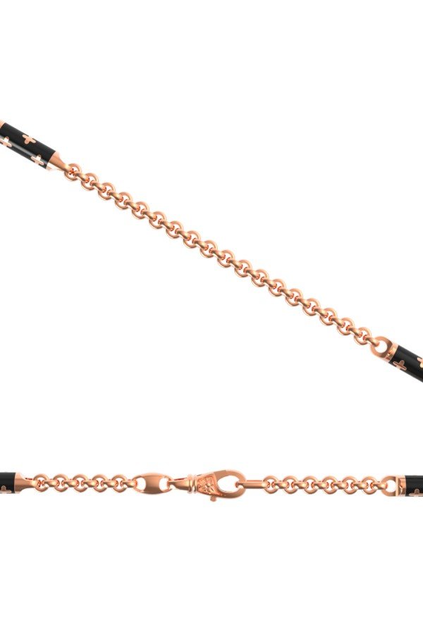 Цепь из золота c эмалью