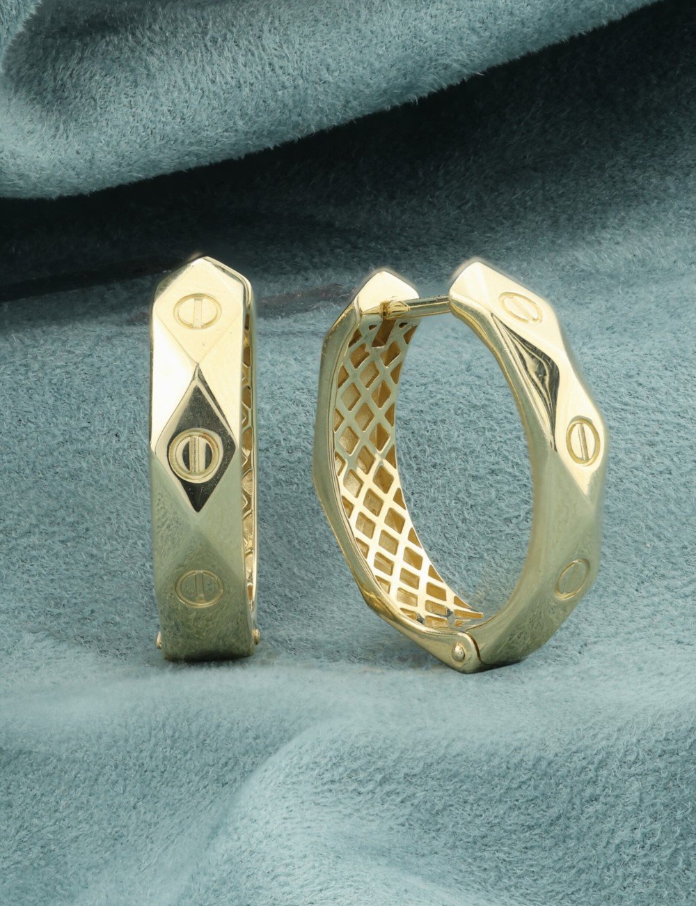 Серьги из лимонного золота 585 пробы