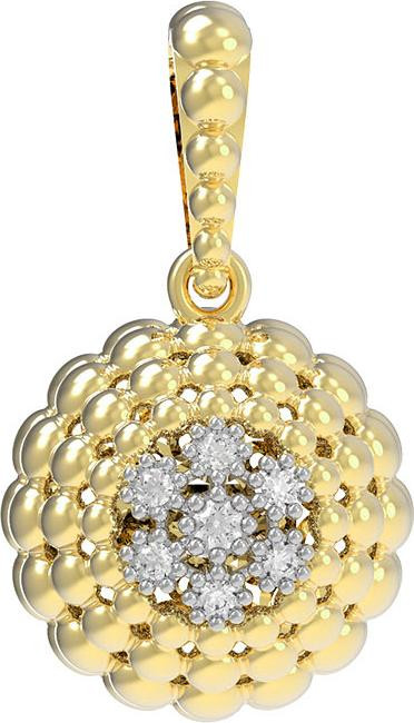 Подвеска из лимонного золота c бриллиантами