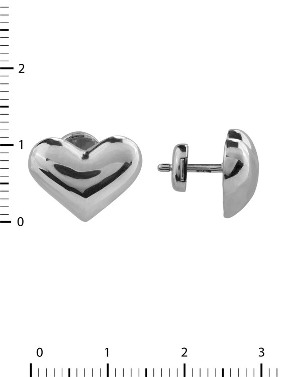 Серьги из белого золота