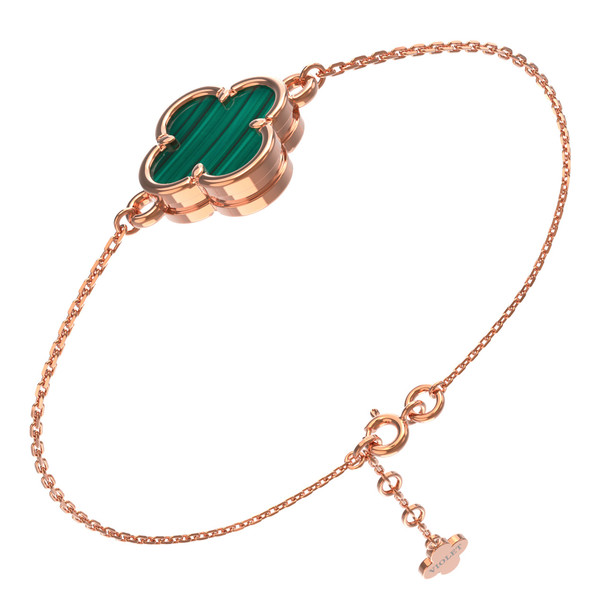 Браслет из золота c малахитом