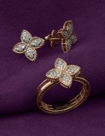 Серьги из золота 585 пробы c бриллиантами