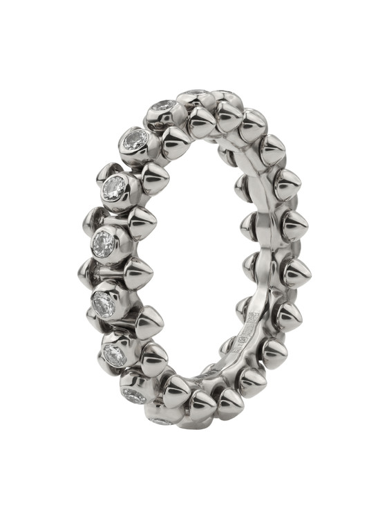 Кольцо из белого золота c бриллиантами