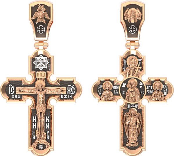 Крест из золота 585 пробы