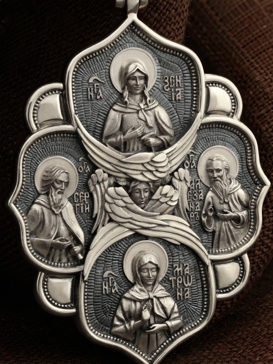 Образок из белого золота