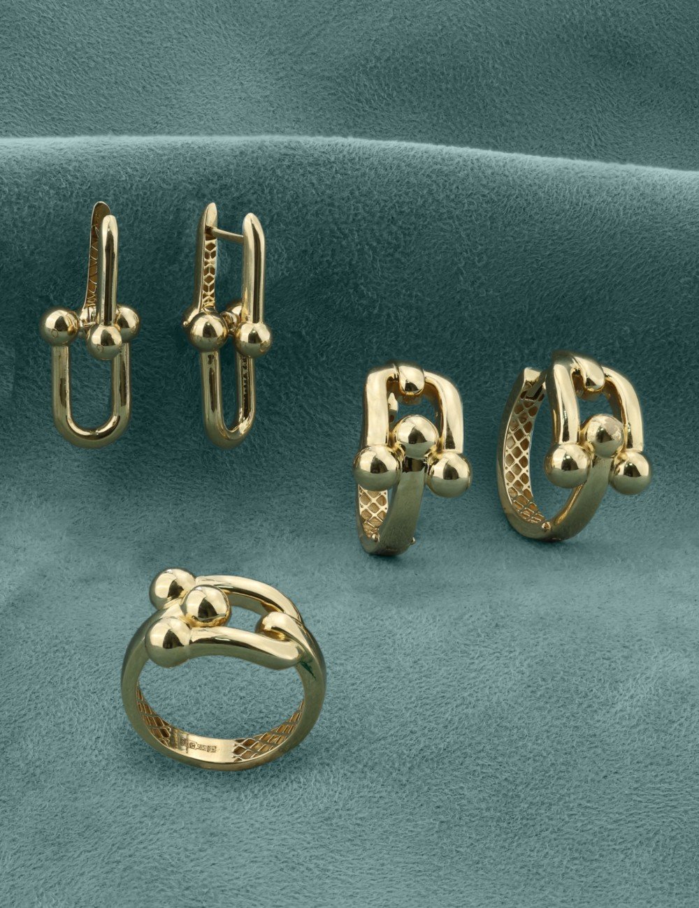 Серьги из лимонного золота 585 пробы