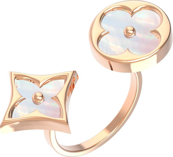 Кольцо из золота c перламутром