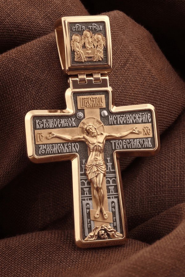 Крест из золота 585 пробы