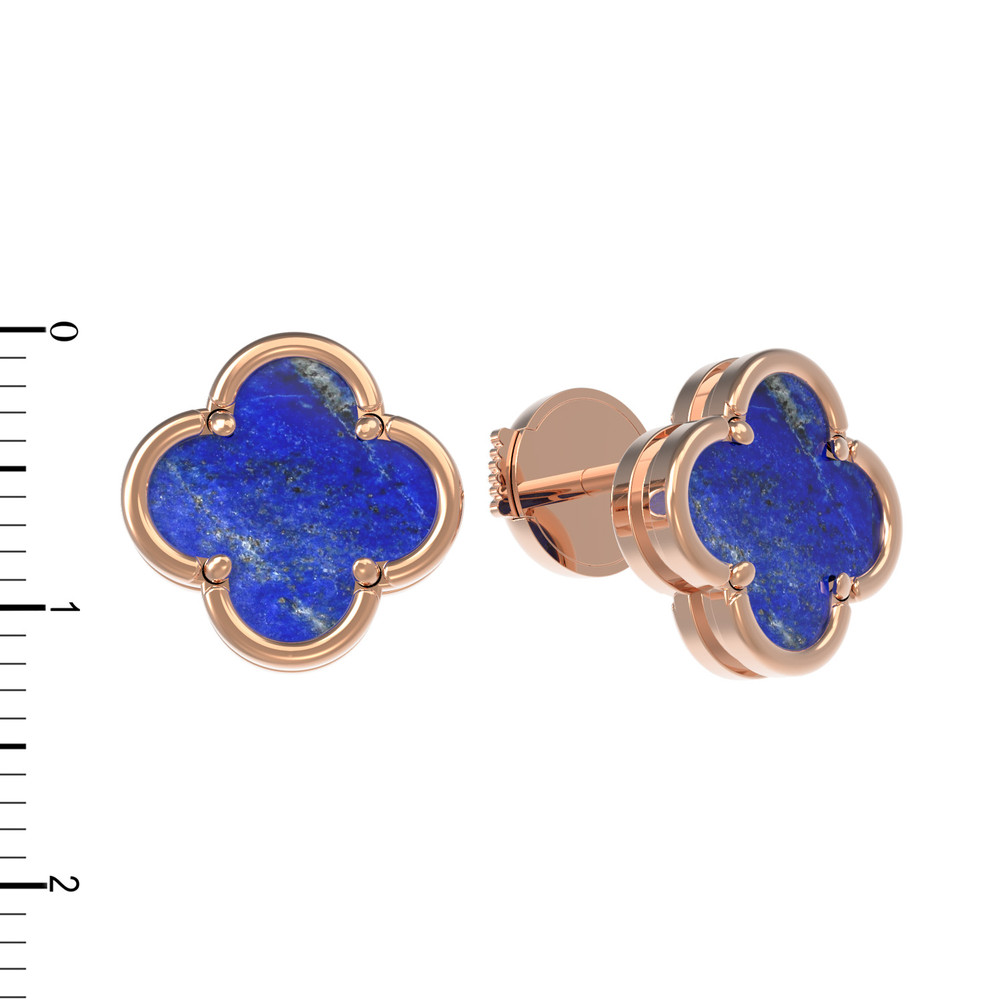 Серьги из золота c лазуритом