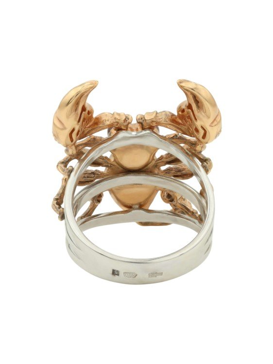 Кольцо из золота c эмалью