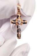 Крест из золота 585 пробы c ониксом