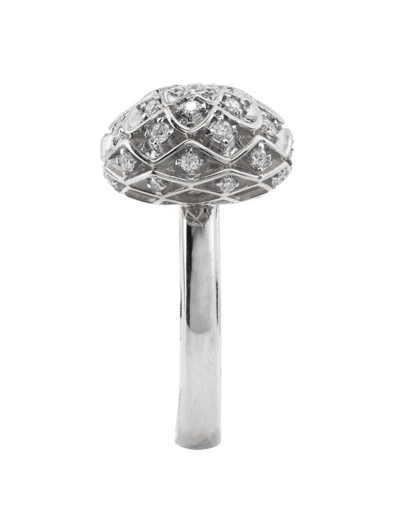 Кольцо из белого золота c бриллиантами