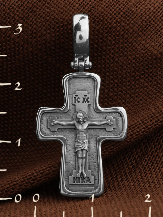 Крест из белого золота