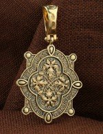 Образок из лимонного золота 585 пробы
