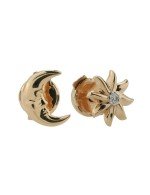 Серьги из золота 585 пробы c бриллиантами