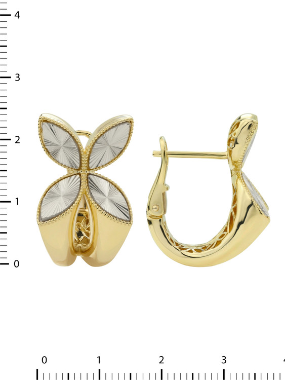 Серьги из лимонного золота