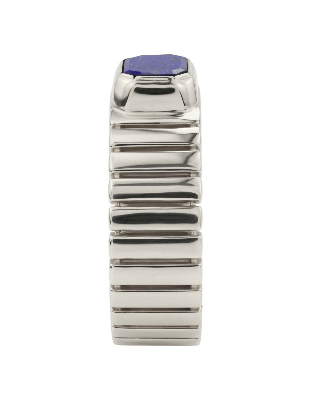 Кольцо из белого золота c лазуритом