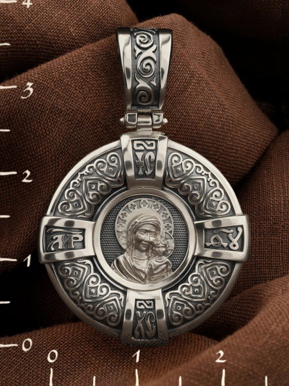 Образок из белого золота