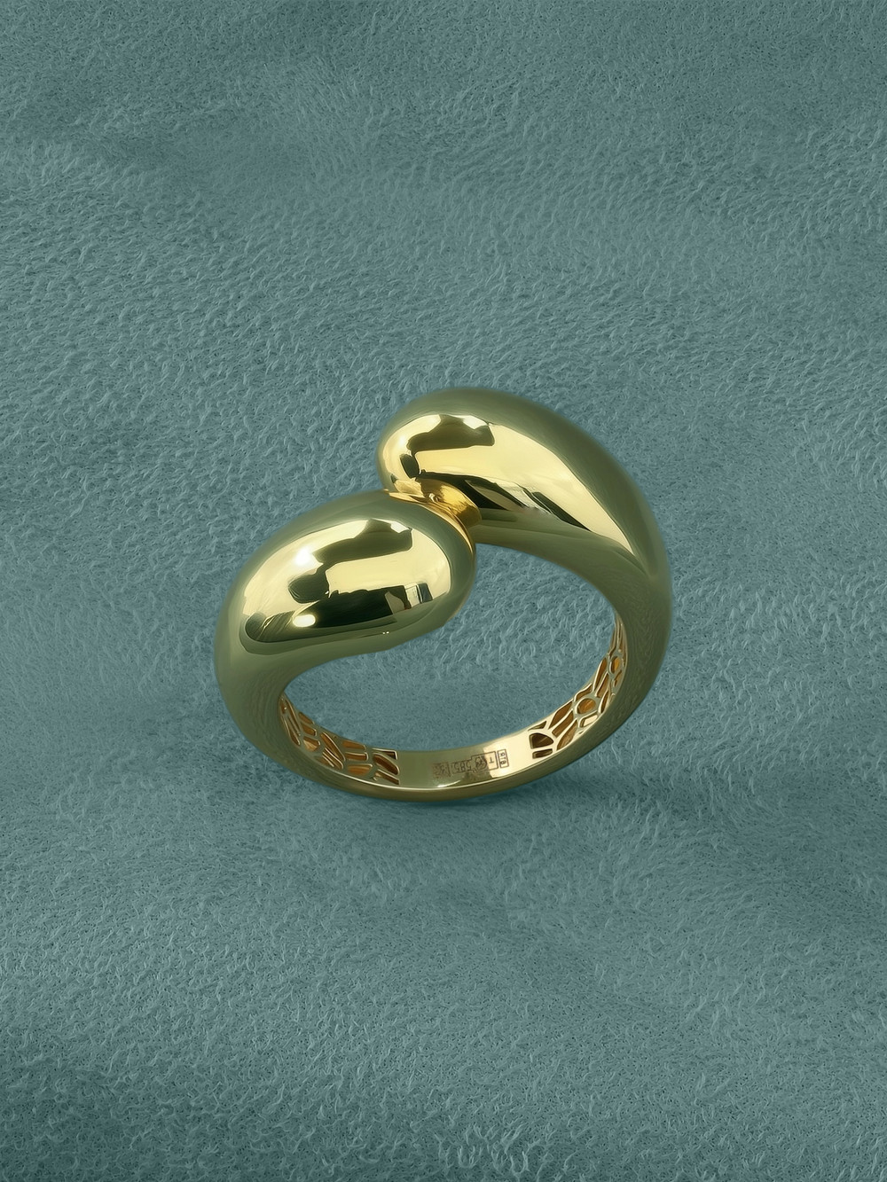 Кольцо из лимонного золота