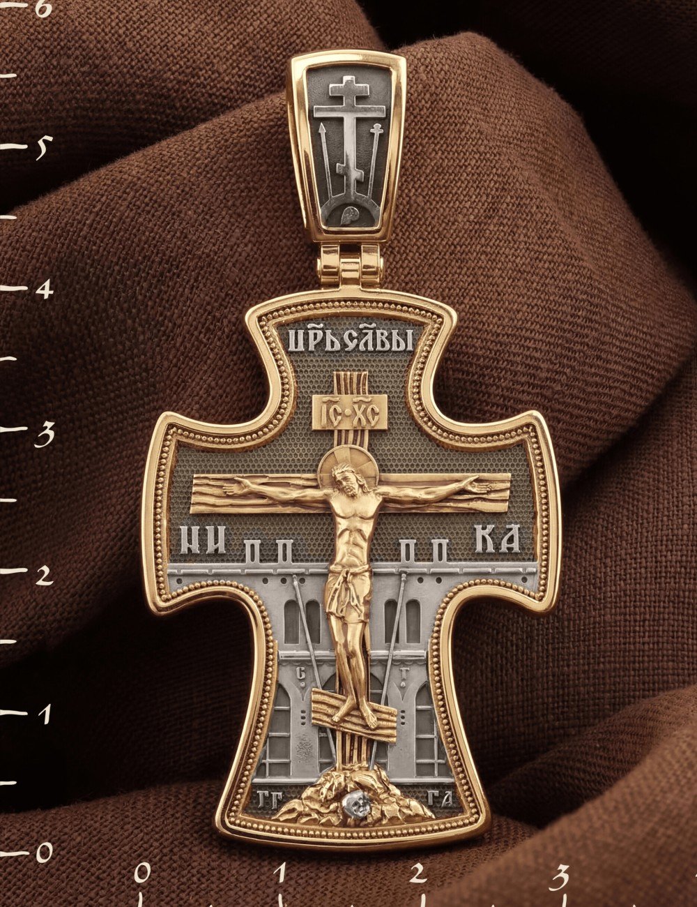 Крест из золота 585 пробы