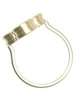 Кольцо из лимонного золота 585 пробы c тигровым глазом