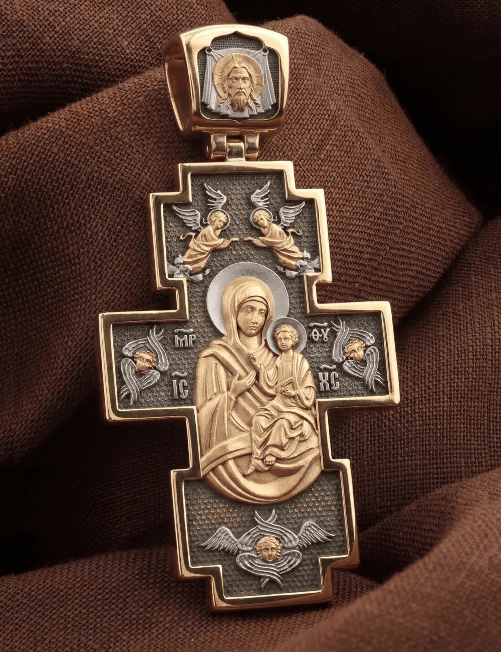 Крест из золота 585 пробы