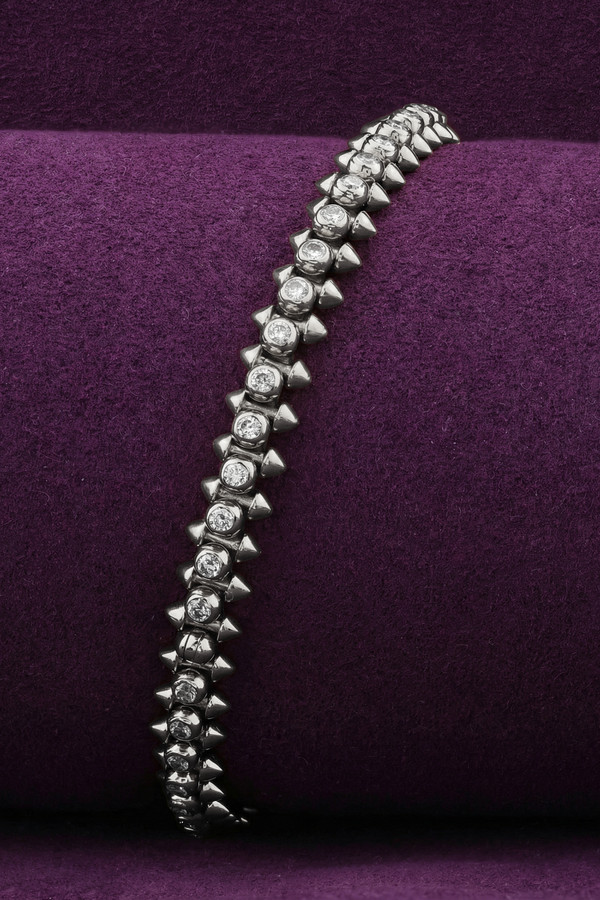 Браслет из белого золота c бриллиантами