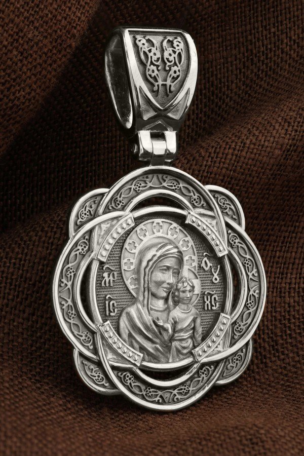 Образок из белого золота 585 пробы