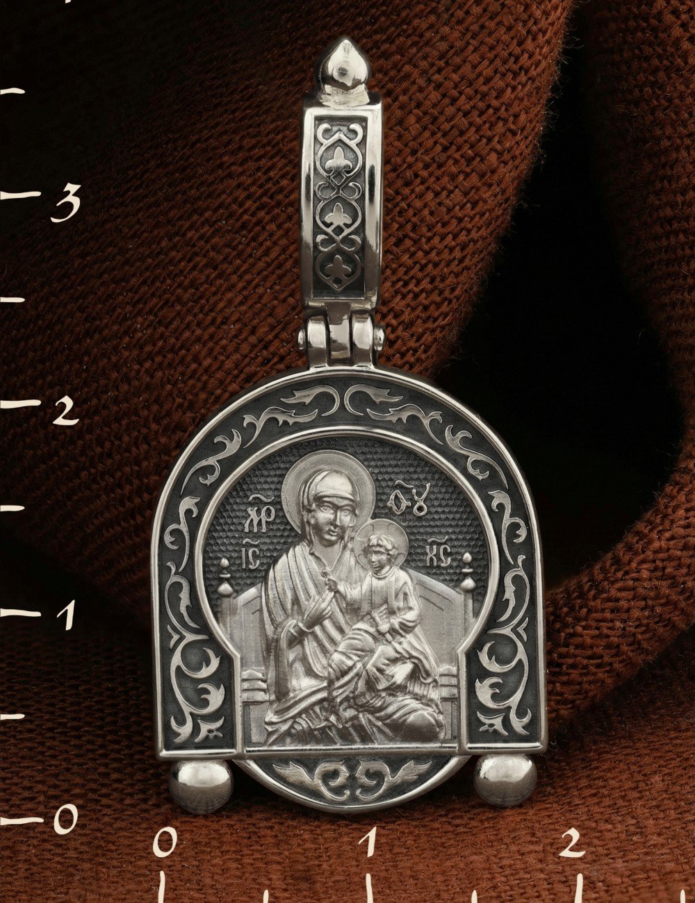 Образок из белого золота 585 пробы
